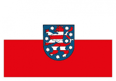 Flagge 30 x 45 cm THÜRINGEN