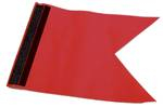 Protestflagge ca.170x235mm mit Klettverschluss rot