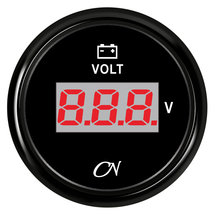 CN-Instrument Voltmeter Digital schwarz/schwarz