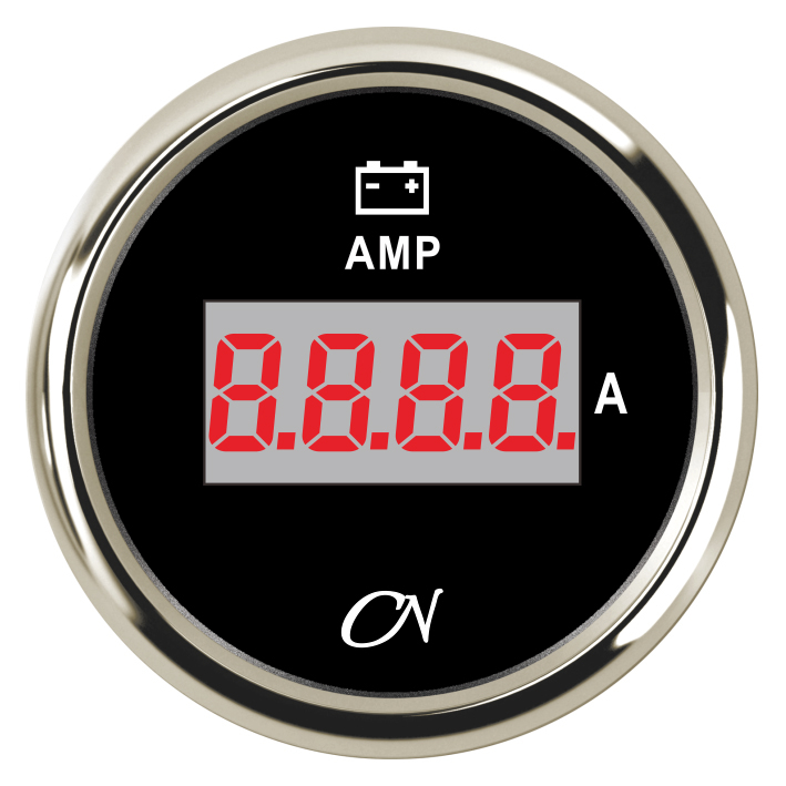 CN-Instrument Amperemeter Digital schwarz/chrom