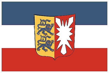 Flagge 40 x 60 cm SCHLESWIG-HOLSTEIN (Wappen)