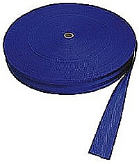 100m-Rolle POLYESTER-Ausreitgurt blau 50mm