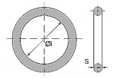 Ring 25 x 5.0mm Industriefinish