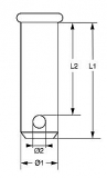 Steckbolzen 1.4401 6mm x 25mm 