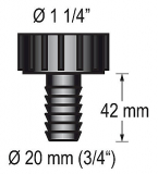 Schlauchanschlussstück 1 1/4 für 20mm Schlauch Schlauchanschlussstück 1 1/4 für 20mm Schlauch