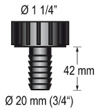 Schlauchanschlussstück 1 1/4 für 20mm Schlauch