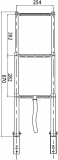 Teleskop-Badeleiter 4 Stufen Länge ca.117cm