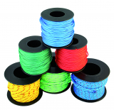 Minispulen geflochten 3mm MEHRFARBIG VP=5 Stück Minispulen geflochten 3mm MEHRFARBIG VP=5 Stück