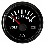 CN-Instrument Voltmeter 12V schwarz/schwarz CN-Instrument Voltmeter 12V schwarz/schwarz