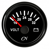 CN-Instrument Voltmeter 24V schwarz/schwarz CN-Instrument Voltmeter 24V schwarz/schwarz