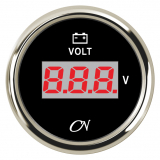 CN-Instrument Voltmeter Digital schwarz/chrom