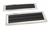 Trittstufe Edelstahlrahmen/Gummi 57x213mm Trittstufe Edelstahlrahmen/Gummi 57x213mm