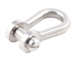 Edelstahlschäkel mit Schlitzbolzen 11mm breit