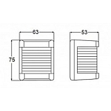 Hella Backbordlaterne, Schwarz Mod.3562 Hella Backbordlaterne, Schwarz Mod.3562