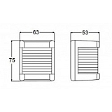 Hella Backbordlaterne, Schwarz Mod.3562