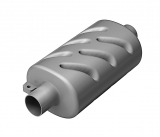 Mittel-Schalldämpfer 102mm Ø Mittel-Schalldämpfer 102mm Ø