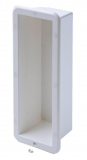 Schwalbennest 370x120x110mm Einbaumass weiss Schwalbennest 370x120x110mm Einbaumass weiss