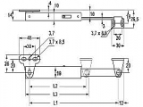 Pultschere (Stellstange) Edelstahl gebürstet 270mm