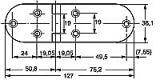 Tischband Typ MA-5 Edelstahl poliert 127mm