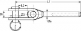 Toggle-Terminal für 4mmØ AISI316