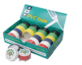 PVC-Tape 19mm x 4.5m 24 Rollen FARBIG sortiert