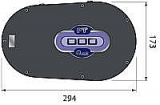 Pontoon Verholwinde 350W - 24V (Gurtband)