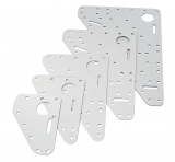 RUTGERSON Kopfbrett 115x162x192mm silber elox. RUTGERSON Kopfbrett 115x162x192mm silber elox.