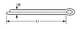 Splinte 1.4401 2.5mm x 32mm (100-Stück-Beutel)
