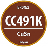 Einlassborddurchbruch mit Sieb Bronze CC491K 1