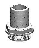 Aquavalve-Anschluss weiß 0° 19mm SB-verpackt