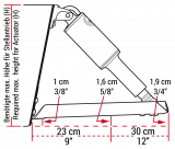 LENCO Edge Mount Trimmklappen Set 9x9