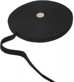 VELCRO-Back-To-Back SCHWARZ 25mm (25m-Rolle)